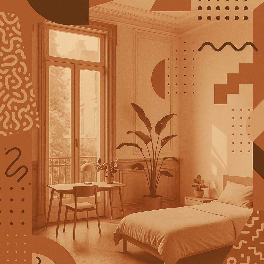 Warm Minimalism : Un kot apaisant aux couleurs terreuses