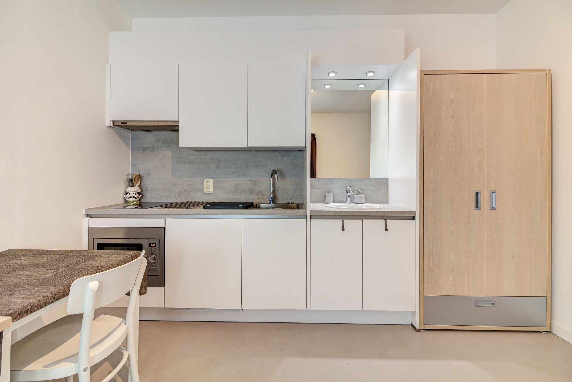 Belle chambre d'étudiant avec cuisine privée située Waversebaan 3001 Heverlee (Louvain) — Studio à Louvain — photo 3/8